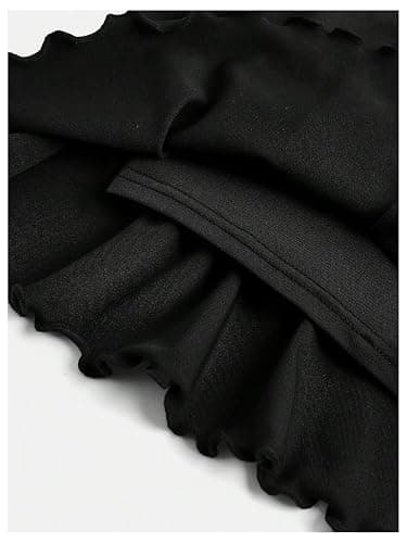 SOLY HUX Girl's Cute Mini Skirts High Waisted Ruffle Layered Skirts Swing Flowy Skater Tennis Skirt thumbnail 5