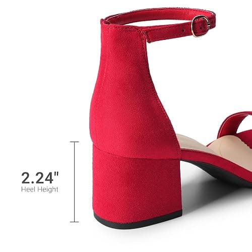 DREAM PAIRS Womens Low-Chunk Low Heel Pump Sandal thumbnail 5