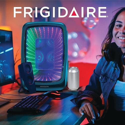 Frigidaire EFMIS179 Gaming Light Up Mini Beverage Refrigerator, Blue thumbnail 7