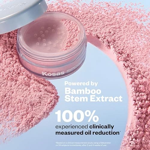 Kosas Cloud Set Loose Powder – Translucent Setting + Blurring Talc-Free Face Powder in Translucent Candy (Ultra Sheer Pink) | Blurring, Translucent Setting, Talc Free thumbnail 3