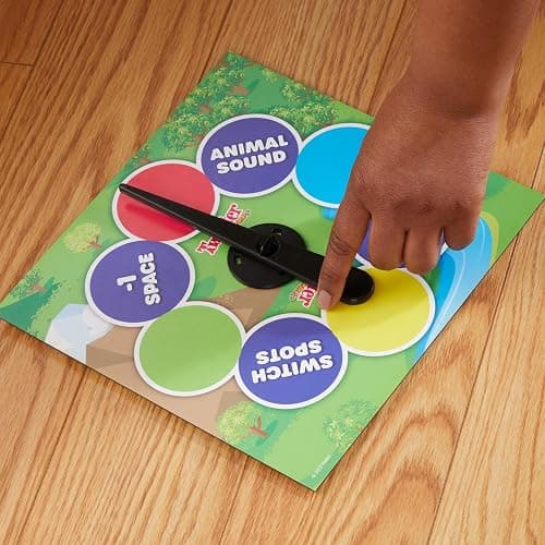 Hasbro Gaming Twister Junior Game, Animal Adventure 2-Sided Mat, 2 Games in 1, Party Game for Kids Ages 3 and Up, Indoor Game for 2-4 Players - Multicoloured thumbnail 11
