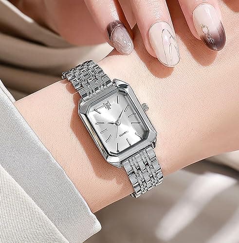 BESTKANG Watches for Women Wrist Watches Steel Strap Womens Watch Casual Fashion Simple Square Quartz Wristwatch thumbnail 2