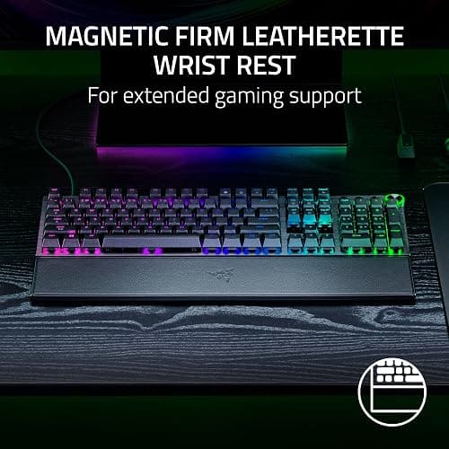 Razer Huntsman V3 Pro 8KHz Esports Gaming Keyboard: Analog Optical Switches Gen 2-8000 Hz Polling Snap Tap - Rapid Trigger - Adjustable Actuation - Media Controls - PBT Keycaps - Black thumbnail 14