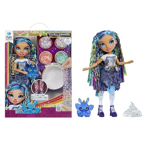 Rainbow High Rainbow Shimmers with Slime – Skyler, Blue 11” Fashion Doll, Create a Rainbow Doll, Slime Kit, Pet Bunny, Kids Gift 4+ thumbnail 2