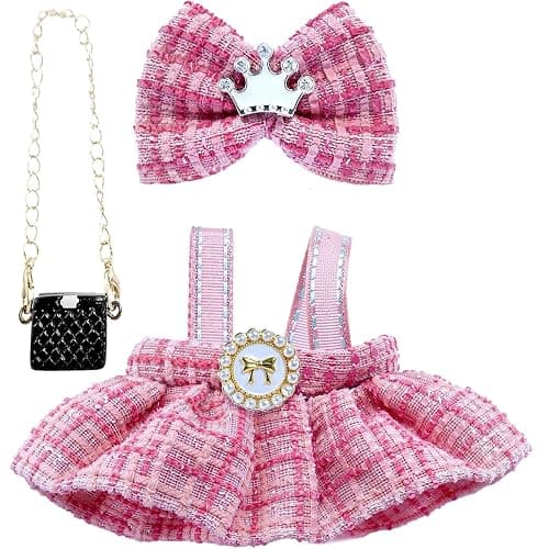 Clothes for LA BUBU 17cm Doll (NO Doll),Outfit for LA BUBU,Dress and Hairpin Set for LABUBU Dress Up,Accessories for LA BUBU - Image 1