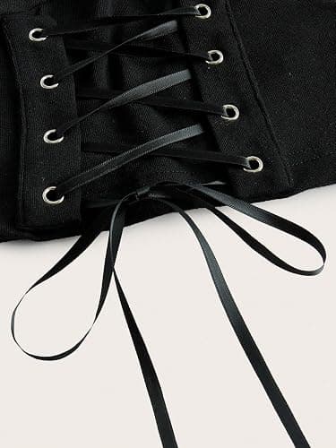 GIFTZS Lace Up Front Cold Shoulder Top thumbnail 4