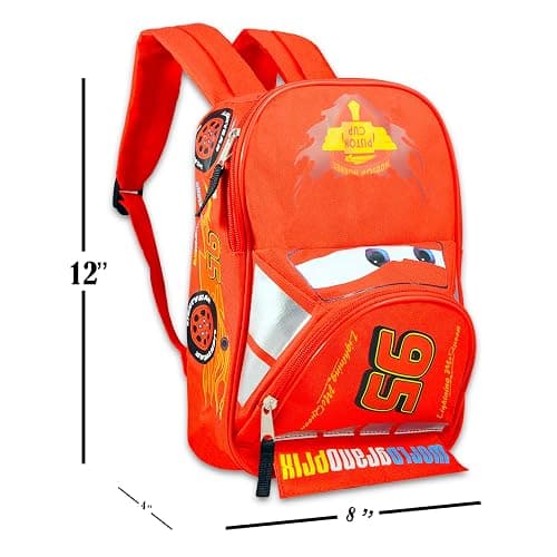 Disney Little Boys' Cars 12 Inch Backpack - One Size - Red thumbnail 2