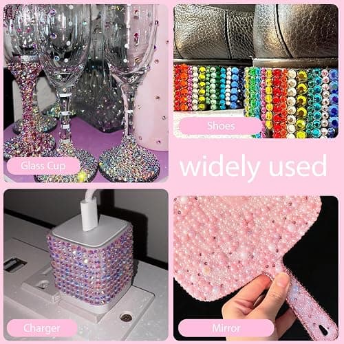 32000Pcs Flatback Rhinestones for Bedazzling Kit 3mm with 4Pcs B7000 Glue | Multicolor Bedazzler Kit with Rhinestones and Tools DIY Bedazzling Gems for Crafting Book Clothing Shoes Cups thumbnail 5
