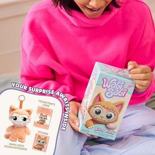 WabiSabi Kitty Club Blind Box by Relatable - Soft, Collectible, Blind Box Figures Plush on a Keychain, for Kids, Teens, and Collectors - Includes 1 Single Mystery Plush thumbnail 2