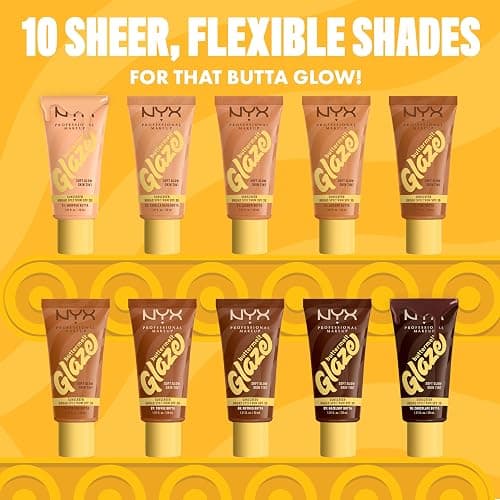 NYX PROFESSIONAL MAKEUP Buttermelt Glaze Soft Glow Skin Tint with SPF 30, Up To 12HR Wear, 01 Whipped Butta thumbnail 8