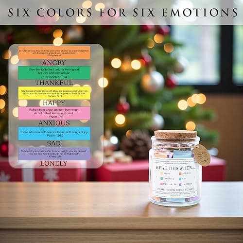 Read This When Bible Verses Jar for Daily Encouragement – Christian, Birthday & Christmas Gifts for Women; Great Gift for Mom, White Elephant Gift & Stocking Stuffer for Women thumbnail 5
