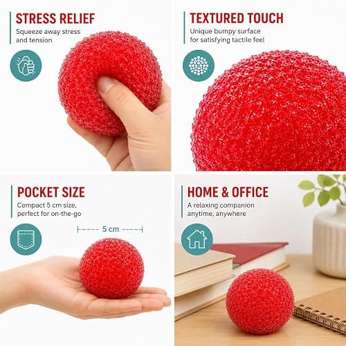 NKMJOK 2 PCS Slushy Squishy,Crunchy Stress Ball, Wax Cracking Squishy for Ofice Stress Relief Focus, Hand Sensory Tool with Moldable Texture for Anxiety Management and Mindfulness Practice thumbnail 7