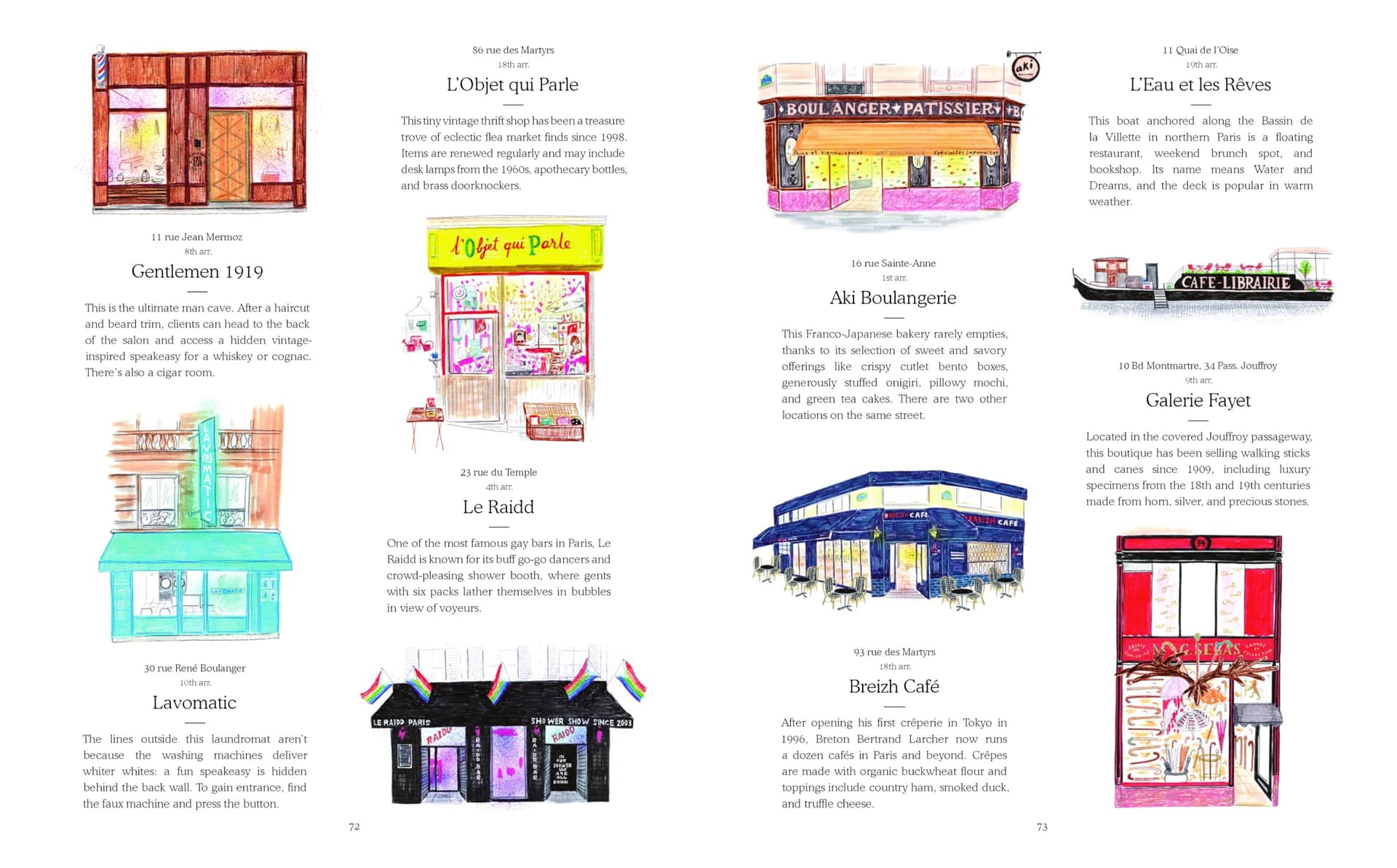 Paris Shopfronts: Illustrations of the City's Best-Loved Boutiques, Brasseries, Bars and More thumbnail 6