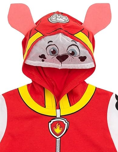Paw Patrol Chase Skye Rubble Marshall Cosplay T-Shirt and Bike Shorts French Terry Outfit Set Toddler to Big Kid thumbnail 4