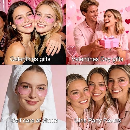 30 Pairs Eye Masks & Lip Masks, Under Eye Patches for Puffy Eyes, Moisturizing Lip Mask Pink Pads, Reducing Fine Lines, Bridal Shower Gifts, Graduation Gifts, Wedding Bridesmaid Gifts, Bulk Gifts thumbnail 8