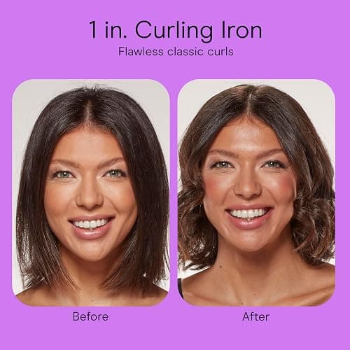Conair Double Ceramic 1-Inch Curling Iron, 1-Inch Barrel Creates Classic Curls, Hair Curler for Use on Short, Medium, & Long Hair, White/Rose Gold thumbnail 11