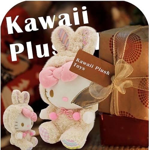 COAQAC Kawaii Cartoon Bunny Cross-Dressing Series Plush,Rabbit Stuffed Cute Soft Doll Toys, Plush Pillow Stuffed Animals Toy Birthday Gifts for Girls Kids (Large) thumbnail 5