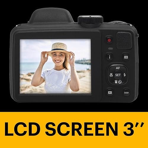 KODAK PIXPRO AZ405-BK 20MP Digital Camera 40X Optical Zoom 24mm Wide Angle Lens Optical Image Stabilization 1080P Full HD Video 3" LCD Vlogging Camera (Black) thumbnail 4