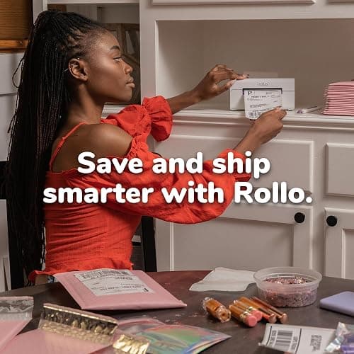 Rollo 4x6 Direct Thermal Shipping Labels - 500 Fanfold Pack | Commercial Grade 4x6 Thermal Paper Labels for Shipping Packages, Perforated with Strong Adhesive thumbnail 8