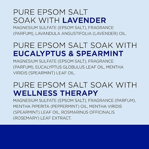 Dr Teal's Pure Epsom Salt, Lavender, Eucalyptus & Wellness Trio Bundle, 3 lbs (Pack of 3) thumbnail 9