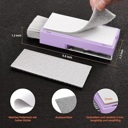Tassmpitor Laptop Screen Keyboard Cleaner Kit, All in 1 Electronic Cleaning Tool for MacBook iPad iPhone Pro Cell Phone, Brush Tool for Tablet, Computer, PC Monitor,TV Camera Lens with Patent, Purple thumbnail 7