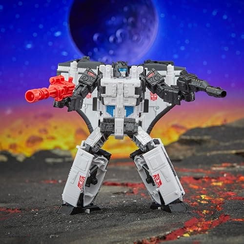Transformers Legacy United Leader Class Galaxy Shuttle, 7.5-inch Converting Action Figure, for Boys and Girls Ages 8+ | Shuttle and Train and Robot, 5 Blasters Combine, Launchpad Stores Accessories, Ages 8 Plus thumbnail 12