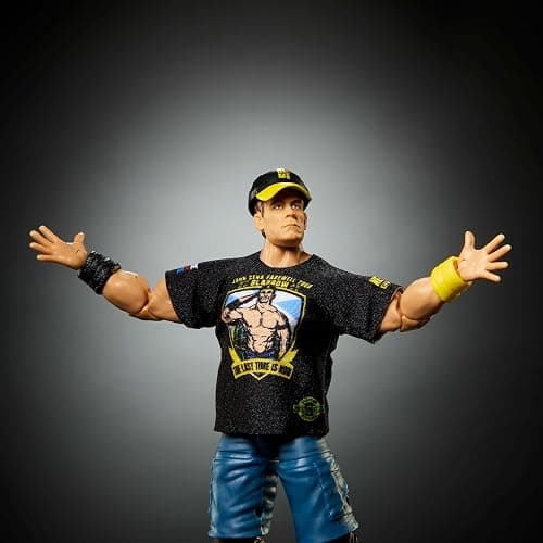 Mattel WWE Elite Collection Top Picks Action Figures & Accessories Set, 6-inch Collectible John Cena with Swappable Hands & Ring Gear​ thumbnail 2