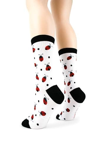 Foot Traffic Women's Funny Novelty Bug Socks, Cute Socks for Bug Lovers, Sizes 4–10 thumbnail 3