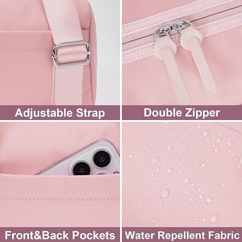ANKICK Mini Gym Bag Small Duffle Bags Tote for Women Pink Workout Bag Lightweight for Weekender Travel Sports Yoga Fitness thumbnail 4
