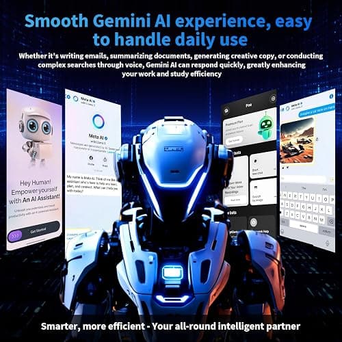 2026 10 Inch Tablet with Keyboard, Android 15 Tablet with Gemini AI, 24GB+256GB+2TB Expand, 2-in-1 Tablets with 8-Core, WiFi, 8000mAh, GMS, GPS, Electronic Tablets PC with Mouse, Case, Stylus (Black) thumbnail 2