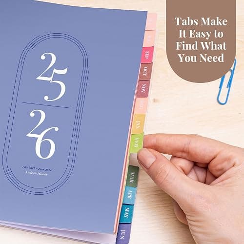 Rileys Academic Planner 2025-2026, Daily, Weekly & Monthly Planner, July 2025 - June 2026, Student Notes Pages, Twin-Wire Binding, Weekly Agenda for School & Work (20 x 15 cm, Blue) thumbnail 8