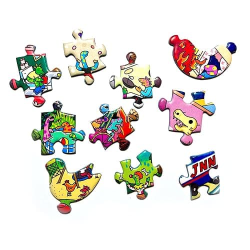 Magic Puzzles 3-Pack • Series Four • Big Rock City, The Awakened Artifacts, & The Peckish Pirates • 1000-Piece Jigsaw Puzzles from The Magic Puzzle Company thumbnail 13