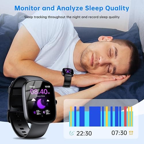 OUKITEL Smart Watch for Men Women, 1.91" HD Smart Watch(Answer/Make Call), Fitness Watch with 140+ Sports Modes, IP68 Waterproof, Heart Rate/Sleep/Spo2 Monitor/Pedometer, Smartwatch for Android iOS thumbnail 7