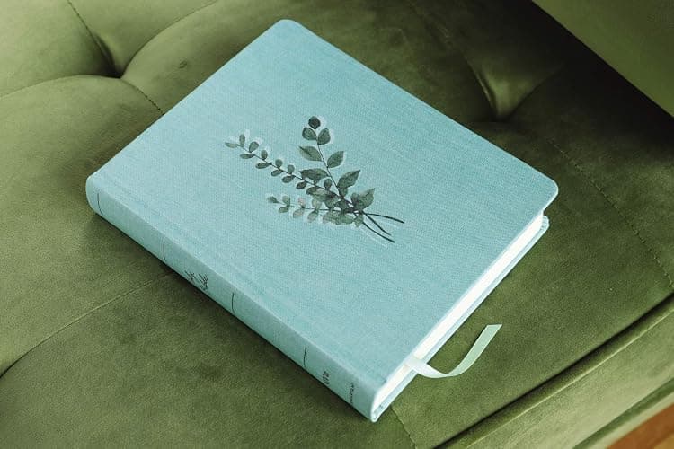 NIV, Journal the Word Bible (Perfect for Note-Taking), Double-Column, Cloth over Board, Teal, Red Letter, Comfort Print: Reflect, Take Notes, or Create Art Next to Your Favorite Verses thumbnail 4