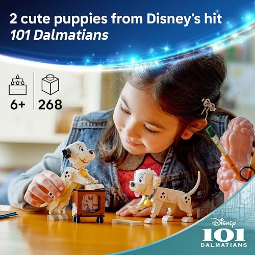 LEGO Disney Lucky & Penny 101 Dalmatians Puppies Building Toys - Pretend Play Set for Girls & Boys, Ages 6+ - Learning and Educational Toy - Gift for Christmas - 43271 thumbnail 3