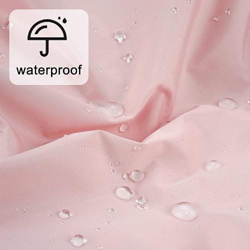 Reusable Shower Cap for Women, Large Waterproof Shower Bonnet Washable Elastic Band Bath Hair Hat for Long Hair, Braids(Pink) thumbnail 6