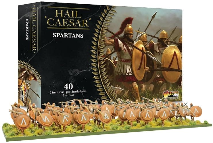 Warlord Games Hail Caesar: Spartans Military Table Top Wargaming Plastic Model Kit WGH-GR-01,Unpainted - Image 1