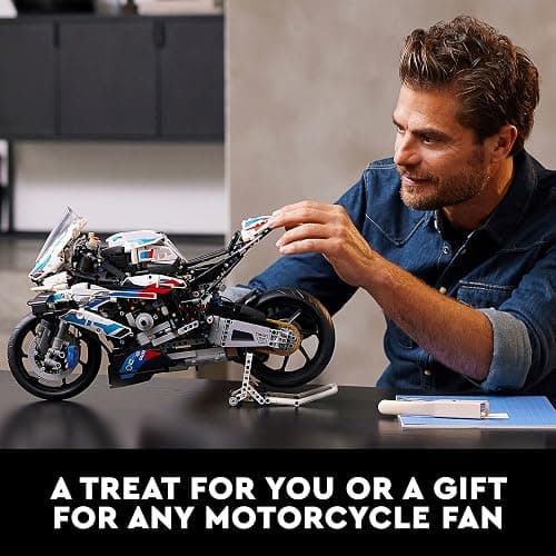 LEGO Technic BMW M 1000 RR 42130 Motorcycle Model Kit for Adults, Build and Display Set with Authentic Features, Motorcycle Gift Idea thumbnail 6