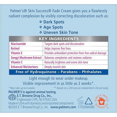 Palmer's Skin Success Anti-Dark Spot Fade Cream with Vitamin E and Niacinamide, for All Skin Types 2.7 Ounce thumbnail 15