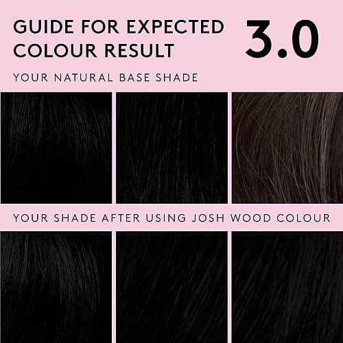 Josh Wood Colour - Ammonia-Free Hair Dye Duo Bundle - Permanent Hair Colour with 100% Grey Coverage - Vegan Friendly, Natural-Looking Results, Shiny & Hydrated Hair | 3.0 (Natural Black) thumbnail 6