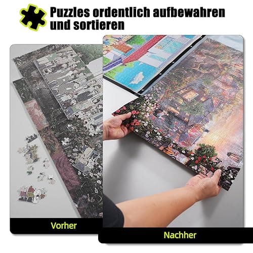 ALL4JIG Puzzle Storage Folder Keeper for Jigsaw Enthusiasts Puzzle Space-Saving Organizer Accessories for Adults Holds 20 Puzzles, HD Film Pockets thumbnail 7