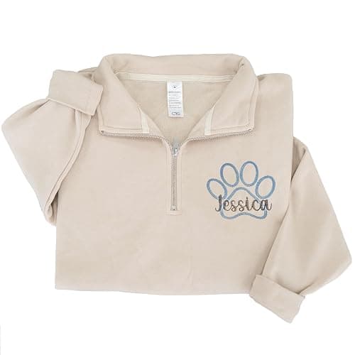 Vet Tech Custom Quarter Zip Sweatshirt, Personalized Embroidered Pullover for Women Veterinarian, Animal Doctor Hoodie, Custom Name Uniform for Pet Clinic Team, Holiday Outfit, Gift for Christmas - Image 1