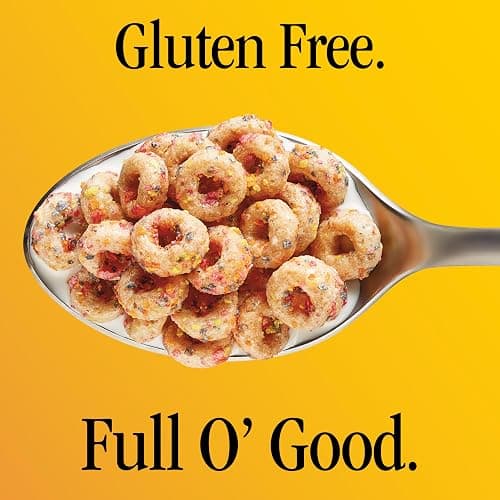 Cheerios Confetti Breakfast Cereal Cup, Gluten Free, Single Serve, 1.4 oz | Vanilla Flavor with Rainbow Sprinkles, 22g Whole Grain per Serving, 12 Vitamins & Minerals, No Artificial Flavors thumbnail 5