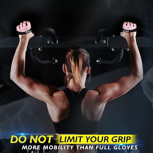 ihuan New Weight Lifting Gym Workout Gloves Men & Women, Great for Weightlifting, Exercise, Training, Fitness thumbnail 4