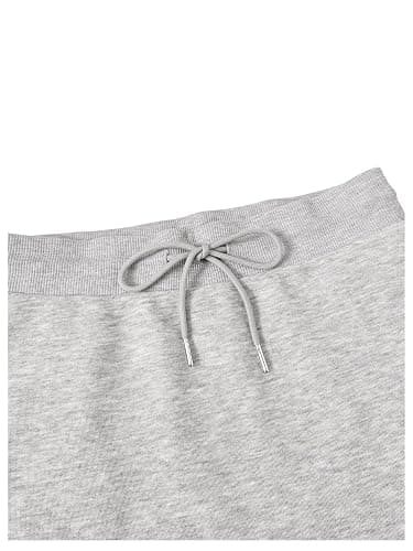 SHENHE Women's Drawstring Sweat Skirt Mid Waist Casual Mini Skirt with Pockets thumbnail 4