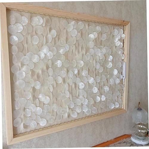 Capiz Shells - 100PCS 2 Inch Round Shells with Holes, Polished Natural for Crafting Jewelry Making DIY thumbnail 2