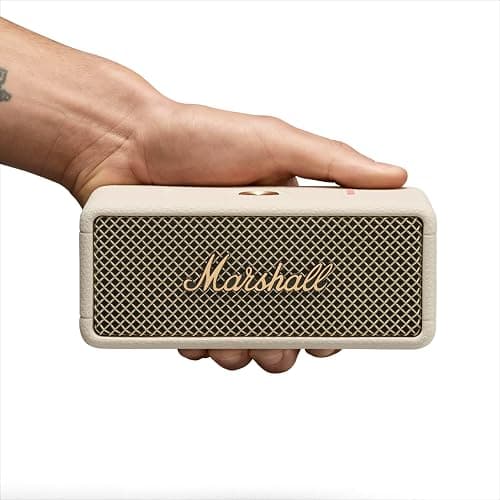 Marshall Emberton III Enceintes Bluetooth Portables, sans Fil, IP67 Résistant à la Poussière et à l'eau, Plus de 32 Heures de Lecture, Charge Rapide - Crème thumbnail 8
