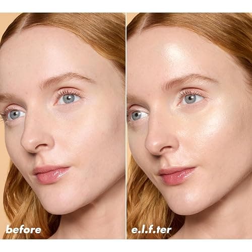 e.l.f. Halo Glow Silky Powder Highlighter, Long-Lasting Luminous Face Finish, Cake-Resistant With Micro-Shimmer, Vegan & Cruelty-Free, Soft Pearl Era thumbnail 5