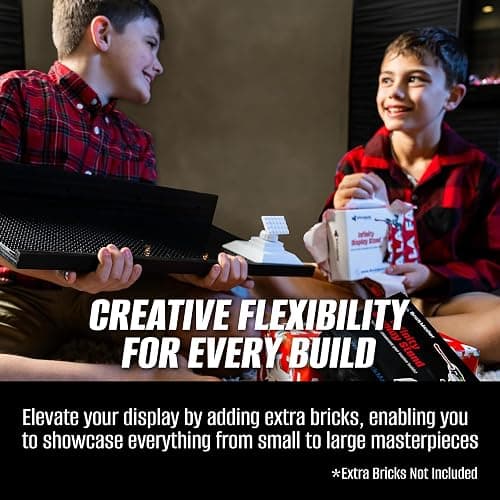 Brickmaster Displays - XL Shelves Floating Shelves for Building Block Display - Compatible as a Lego Display Shelf - Floating Shelves for Wall - Works with Major Building Blocks - Black, 2-Pack thumbnail 4