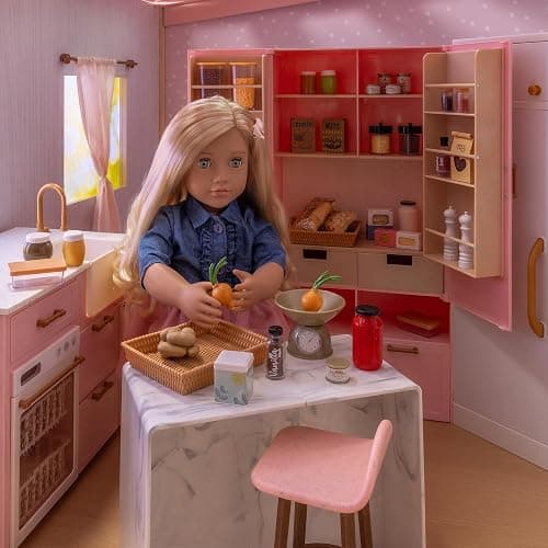 Our Generation – 18-Inch Doll Accessories – Dollhouse Playset – Movable Furniture Pieces – Bedroom, Kitchen, Bathroom & More – Pretend Play 3+ Years– Sweet Home thumbnail 6